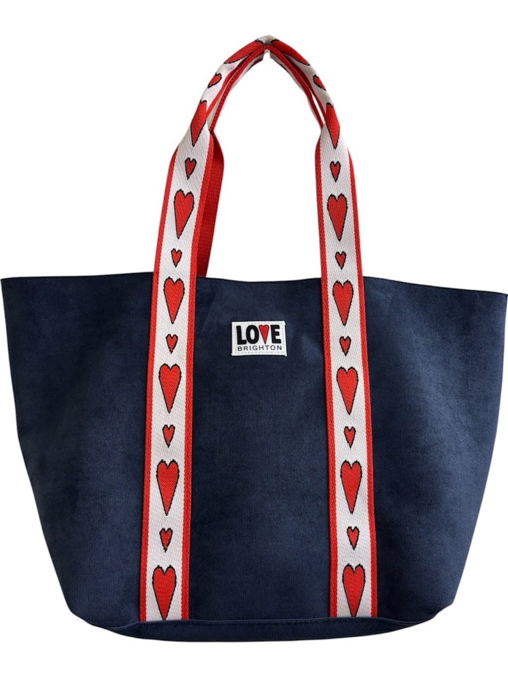 Brighton velveteen love tote